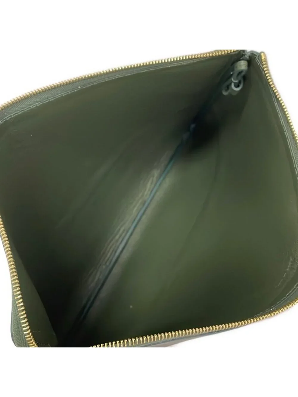 Celine Clutch Beige Bicolor Leather